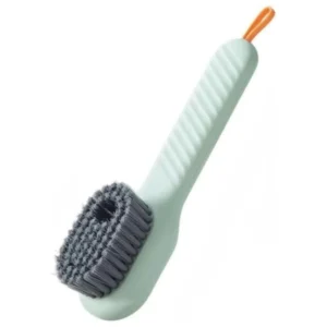 soft cleaning brush with liquid dispenser multi purpose shoe e household scrubber green